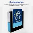 Avery Heavy-Duty View 3 Ring Binder, 2" One Touch Slant Rings, Holds 8.5" x 11" Paper, 1 White Binder (05504)