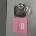 CJL HAIR Large Messy Bun Hair Piece Wavy Curly Scrunchies Synthetic Chignon Ponytail Hair Extensions Thick Updo Hairpieces for Women Pepper Brown