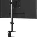 Pholiten Single Monitor Stand, Heavy Duty Adjustable Monitor Arm Desk Mount for 13-32Inch, Tilt, Swivel, Rotate, Support 22 lbs,Black