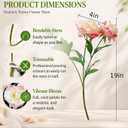 8 Pcs Silk Peonies Artificial Flowers Bulk Faux Peony Bouquet Fake Flower for Wedding Bridal Shower Centerpieces DIY Floral Arrangements Home Party Decorations (White-Pink)