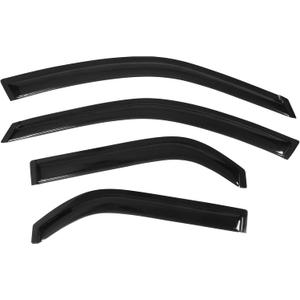 Window Visor Compatible with 2001-2006 Acura MDX, Acrylic Smoke Tinted & Semi-Transparent Sun Rain Wind Guards Shield Vent by IKON MOTORSPORTS, 2002 2003 2004 2005