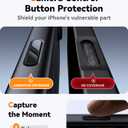 JUESHITUO Magnetic for iPhone 17 Case: Upgraded [Full Camera Protection], with [1X Screen Protector] [Camera Button], 6.3" Case for iPhone 17, Black