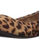 Amazon Essentials Women's Belice Slip On Ballet Flat (9, Light Brown Leopard)