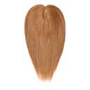 viviaBella Human Hair Hand-tied Swiss Lace BaseToppers Natural Looking no Bangs, Clip in Real Human Hair Toupee for Women with Thinning Hair Big Coverage 12inch hairpieces(Copper Red, 5.1"X4.7")