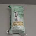 Tititex White 3D Embossed Floral Textured Fabric Shower Curtain for Bathroom,Modern Farmhouse Soft Cloth Shower Curtain Set - 72x72