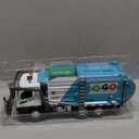 HAPYAD AUTO-Lift Function Garbage Truck Toys Metal Cab, Trash Truck Toy Set with Lights and Sounds Includes 3 Dumpsters, Birthday Gift for Kids Boys Toddlers (Blue)