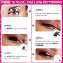 Fowendia Lash Clusters Kit Fluff 80D 100D Individual Lashes D Curly Cluster Eyelash Extensions 10-18mm DIY Lash Extension Kit Lash Bond and Seal Waterproof, Lash Applicator, Thick False Eyelashes Kit