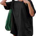 GTETKDE Rompers for Women Casual Short Sleeve Oversized Athletic Jumpsuits Workout Hot Shot Tee Romper Overalls with Pockets (Small, Black)