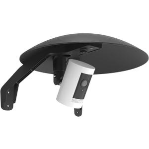 Holicfun Sun & Rain Shade Cover with 360 Adjustable Mount for Ring and Blink Outdoor Security Cameras - Black