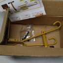 Christmas Stocking Holder for Fireplace Mantle, 2-in-1 Adjustable No Drill Hanger with 20lbs Heavy Duty Hold for Stockings & Garlands, 5-8.5 Inch Clip On Mantel Hooks(Golden, Count, 1)