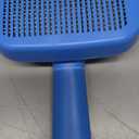 Hertzko Self Cleaning Slicker Brush for Cats & Dogs – Grooming Tool for Shedding Long & Short Hair – Retractable Bristles Pet Brush – Easy-Clean Cat & Dog Deshedding – Painless Detangling - Blue
