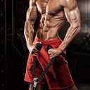 A2ZCARE Deluxe Tricep Rope Cable Attachment, 27 & 36 Inch Rope Length, Non-Slip & Easy to Grip with Snap Hook for Gym & Home Workout