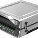 George Foreman Smokeless - Digital Smart Select, Family Size (4-6 Servings), Stainless Steel, GRD6090B