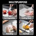 Cutting Boards for Kitchen,Food-Grade Stainless Steel Chopping Board,Hygiene Durable Safe, Suitable For Kitchen Or Outdoor Camping (11.4"L x 8"W)