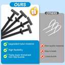 2 x TEAWOO 300Pcs Nylon Universal Cable Tie Buckles, High-Strength Self-Locking Zip Ties, Car Bumper Fender Retainers, Fasteners for Automotive Repair & Home Organization