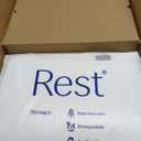 REST Evercool Cooling Comforter, Full/Queen, Blanket for Hot Sleepers, All Season Bedding to Keep Cool for Night Sweats, Breathable Lightweight Blanket, 90"x90" Inches, Arctic White