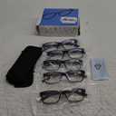 Reading Glasses 5 Pairs Quality Readers Spring Hinge Glasses for Reading for Men and Women (3 Black 2 Tortoise, 0.50)