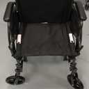 Medline Comfortable Folding Wheelchair with Swing-Back, Desk-Length Arms and Elevating Footrests, 20W x 16D Seat