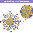 3 x Fancy Land 45 Pcs Snowflake Cutouts Bulletin Board Snowflakes Paper Snowflakes Holiday Christmas Winter Classroom Decoration Snowflake Decorations