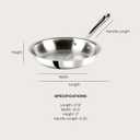 All-Clad D3 Stainless Steel 10 inch Frying Pan- Made in the USA- The Original Bonded Professional Cookware- Oven Safe & Induction Compatible