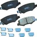 Bendix Premium SBC1274 Ceramic Rear Brake Pads for Dodge Nitro 2012-2007, Jeep Liberty 2013-2008, Wrangler 2017-2007, Wrangler JK 2018