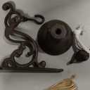 Outdoor Dinner Hanging Bell, Antique Cast Iron Bell Wall Mounted  Vintage Farmhouse & Garden Doorbell for Outside Front Door Garden Home Decor