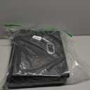 Yunkeeeper storage bins Cubes, Fabric Cube Organizer with Handle, Foldable Cube Bins for Cloth or Accessary Storage, 11x11x11, Set of 3, (Black)