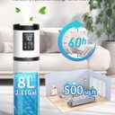 Nexva 8L Humidifiers for Bedroom, 30dB Quiet, 500ft Coverage, 60H Runtime, Top Fill, 3-in-1 Humidifier Large Room & Essential Oil Diffuser & Ambient Light, Sleep Mode, 16H Timer, Auto Shutoff Protection
