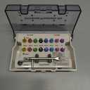 Dental Implant Torque Wrench Set Universal Prosthetic Kit Dental Implant Kit with Torque Adjustable Ratchet Screwdrivers 16pcs, Fully Autoclavable,10-70Ncm, Secure/Disassemble Implant Restorations