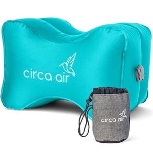 Circa Air Inflatable Knee Pillow for Side Sleepers - Orthopedic Knee Pillows for Sleeping, Sciatica Relief, Back Pain, Leg Pain, Hip or Joint Pain. Weighs Only 1.98 Oz Perfect for Travel/Home