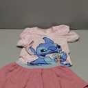 Disney Frozen Elsa Stitch Princess Minnie Toddler Girl 2 Piece Outfit Puff Sleeve Top & Sparkly Skirt Set Birthday Dress (6-7 Years)