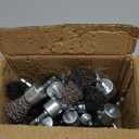 Rocaris 30 Pack Carbon Steel Wire Wheel Brush with 1/4-Inch Hex Shank, Pen Brush, for Rust Removal, Corrosion and Scrub Surfaces, 3 Sizes