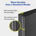 Avery Heavy-Duty View 3 Ring Binder, 2" One Touch Slant Rings, 530-Sheet Capacity, 2.8 Inch Wide Spine, Great for Home, School Supplies, Office, or Organization Needs, 1 Black Binder (05500)
