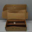 Rebee Vision Key Holder Wall Mount with Mesh Mail Basket  Mail Organizer for Wall Decor with 6 Key Hooks for Entryway, Kitchen  Functional Home Decor & Space-Saving Wooden Organizer (Golden Hook) (Light Brown)