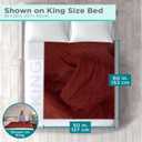 BLACK+DECKER Heated Blanket Electric Throw, Fleece Electric Blanket, Heating Blanket with 4 Heating Levels, 3H Timer, Auto Shutoff, Fast Heating (50x60 inches, Maroon)