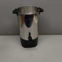 Elite Gourmet CCM040 Stainless Steel 40 Cup Coffee Urn Removable Filter For Easy Cleanup, Two Way Dispenser with Cool-Touch Handles Electric Coffee Maker Urn, Stainless Steel