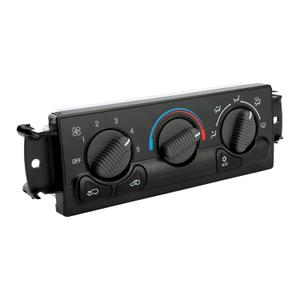 599-266 Front Climate Control Module A/C Heater Air Conditioning Panel Unit, Without Rear Windshield Defogging, Compatible with 1999-2002 Chevy Avalanche Silverado Suburban Tahoe GMC Sierra Yukon