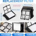 Roller Brush Replacement and Vacuum Filter Kit Compatible Only with Tineco Floor ONE S5 / Floor One S5 Pro 2 Smart Cordless Wet Dry Vacuum Cleaner, 2 Roller Brush, 2 Filters