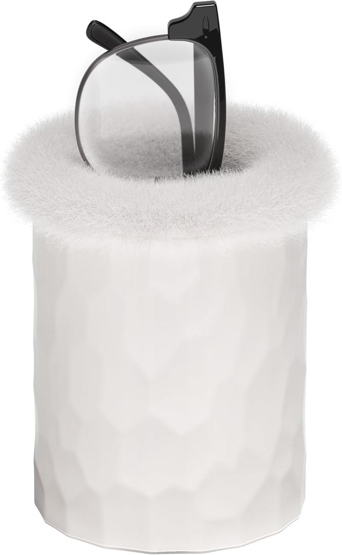 READAEER Plush Lined Eyeglasses Holder Protective Glasses Holder Stand Case Anti-scratch Glasses Storage Organizer for Table, Desk, Nightstand, Office