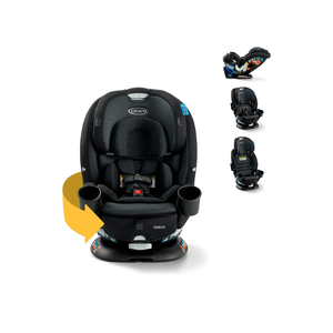 Graco Turn2Me 3-in-1 Rotating Convertible Car Seat, Cambridge 180° Rotation in Rear-Facing Mode; 3 Modes of Use: Rear & Forward-Facing and Highback Booster; Easy SnugLock Installation, Date of Manufacture: 2026 05 09