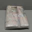 Bavni 2'6''x6 Runner Rug,Microfiber Washable Non-Slip Vintage Floral Rugs,Low Pile Lightweight Carpet for Bedroom,Hallway,Entryway,Kitchen,Bathroom, Beige&Pink