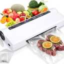 Food Vacuum Sealer Machine,Dry/Wet Modes,75KPA Strong Suction,Compact Household Vacuum Sealer,Digital Countdown Timer,Includes 20 Vacume Sealed Bags,for Home Kitchen Use,Restaurant Food Storage