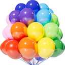 120 Balloons Rainbow Set 12 Inches, Assorted Color Latex Balloons Made With Strong Multicolored Latex for Birthday Baby Shower Wedding Party Supplies Arch Garland Decoration