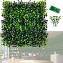 Grass Wall Panels, 12 PCS 10" x 10" Artificial Outdoor Privacy Panels UV-Protected Sun Proof Greenery Wall Backdrop, Boxwood Hedge Grass Wall Green Decor for Garden Party Wedding