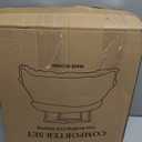 JOLLYVOGUE King Size Comforter Set, 3 Pieces Linen Seersucker Comforters King Size, Lightweight & Fluffy Bedding Sets King for All Season with 1 Ruffle Comforter and 2 Ruffle Pillowshams