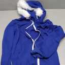 YJCOS Blue Jacket Hoodie Pullover Sweatshirts Coat Halloween Unisex Adult Sport Top Outwear, S