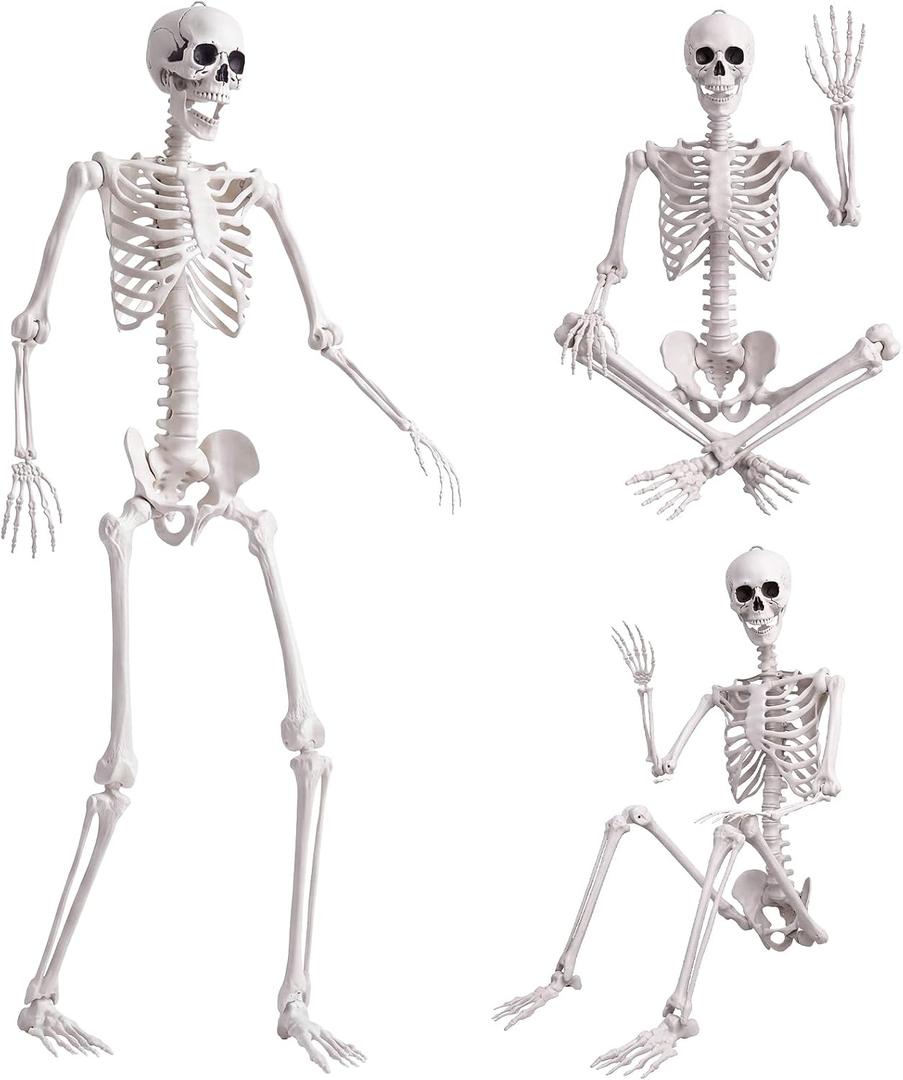7.9FT Halloween Giant Oversized Human Skeleton, Tall Outdoor Skeleton