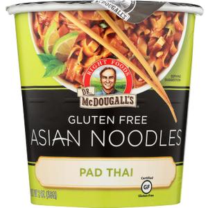 Dr. McDougall's Pad Thai Noodles Gluten Free Soup Cup, 2 oz (EXP 11/16/25)