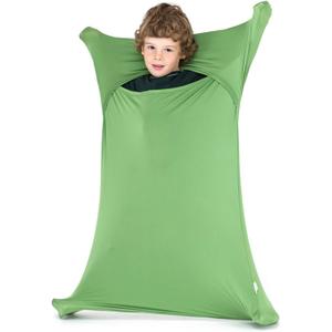 SANHO Premium Sensory Sock,Small, 35" L x 20" W, Good for Height:Up to 40", Updated Version,Green