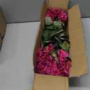 Artificial Geranium Fake Flowers for Outdoors Decoration, 6 Bundles Silk Geraniums Flower UV Resistant Look Real Faux Plants for Outside Planter Front Door Garden Patio Balcony Yard Home, Fuchsia